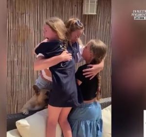 El emotivo reencuentro de un enfermera con sus hijas tras llevar más de un mes sin verse por el coronavirus El emotivo reencuentro de un enfermera con sus hijas tras llevar más de un mes sin verse por el coronavirus