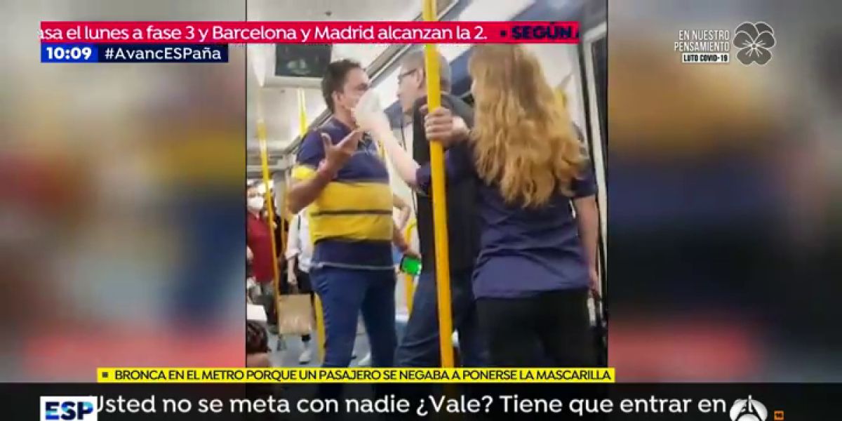 Bronca en el metro