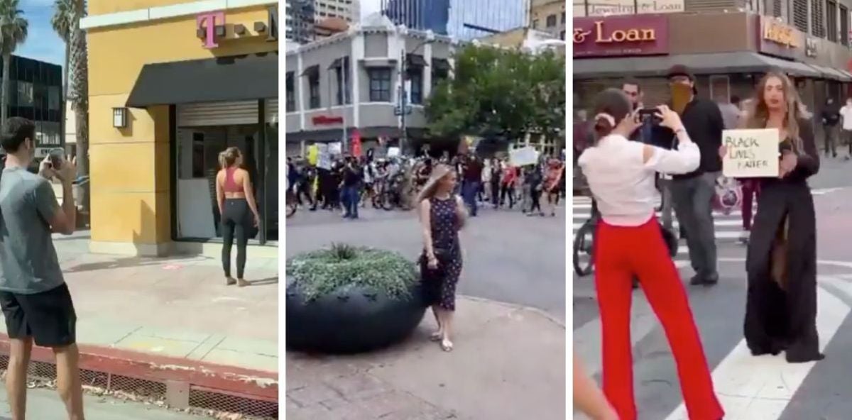 Postureo en medio de las protestas: la bochornosa actitud de algunos influencers
