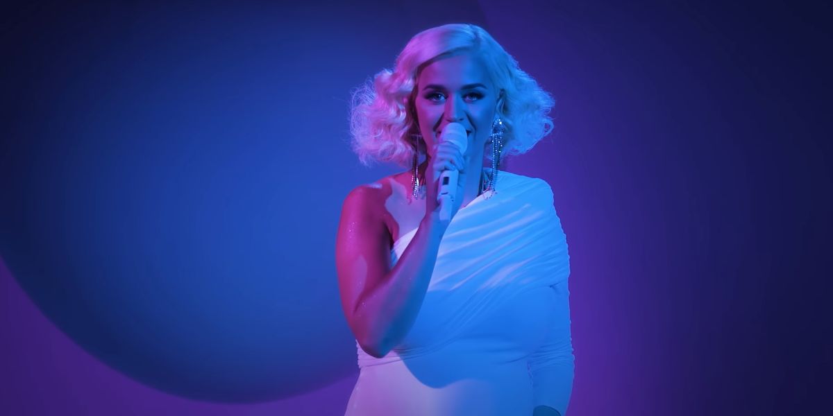 Katy Perry durante su actuación en 'Dear Class of 2020'