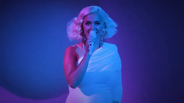 Katy Perry durante su actuación en 'Dear Class of 2020'