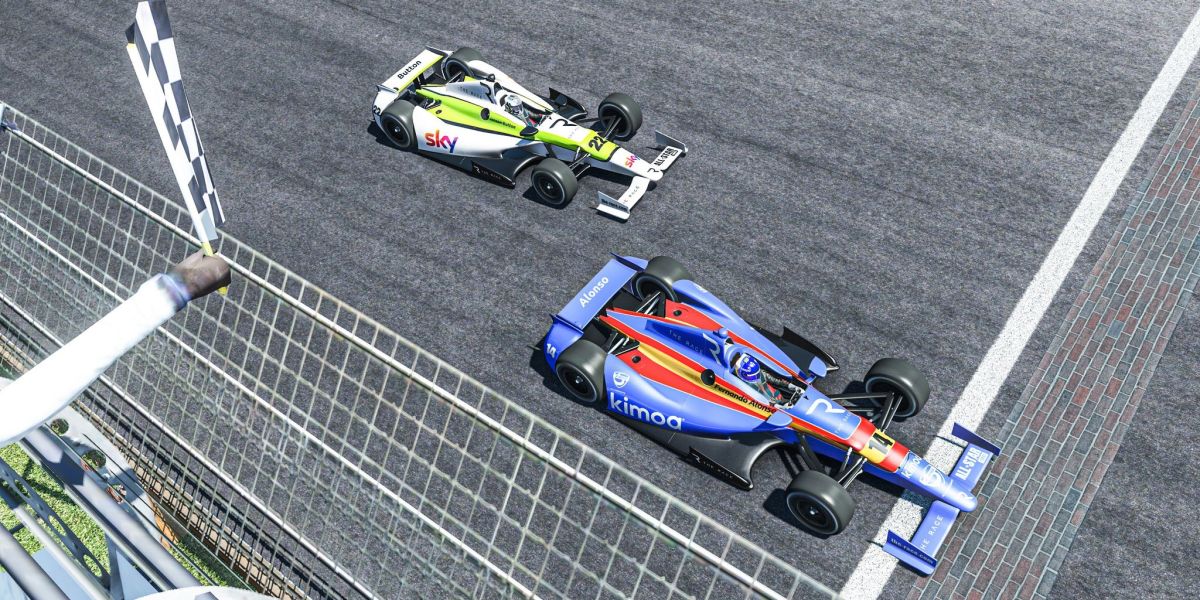 Victoria de Fernando Alonso en Simracing