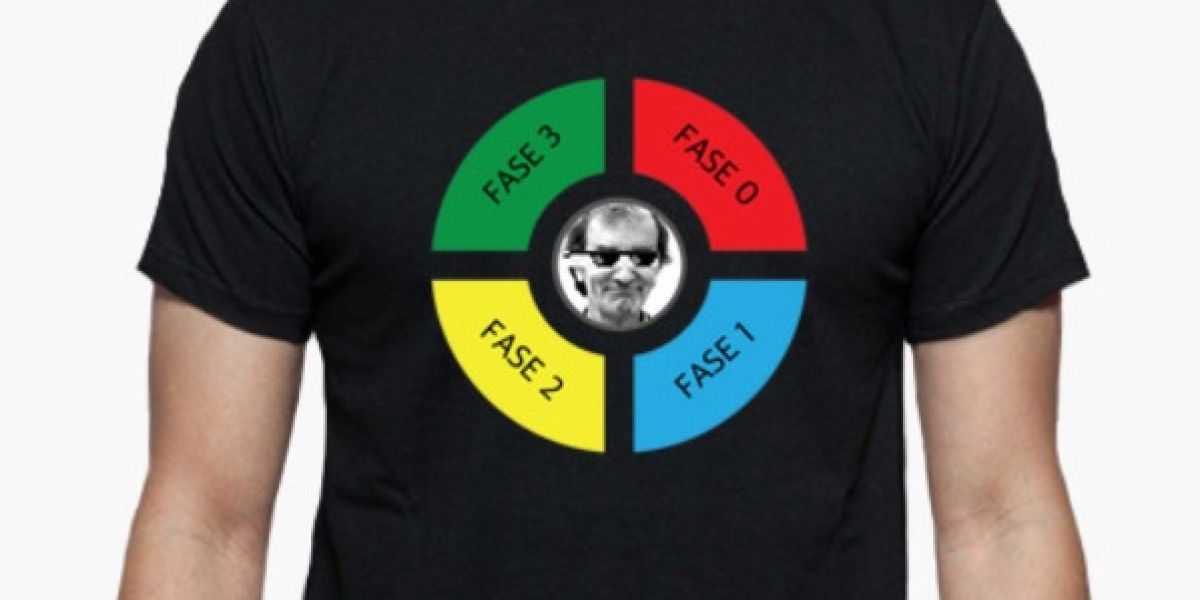 Camiseta con la cara de Fernando Simón y las fases de la desescalada