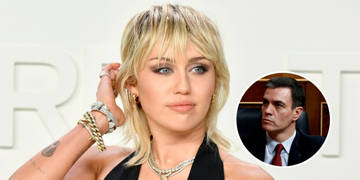 Miley Cyrus escribe un tuit a Pedro Sánchez