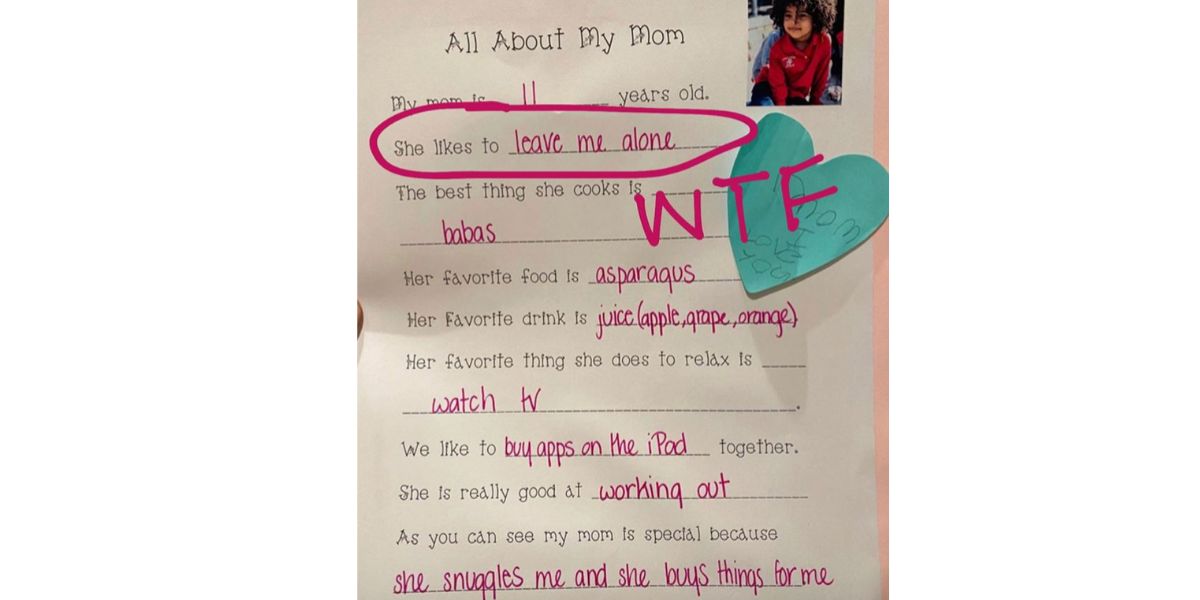 La carta del hijo de Kim Kardashian