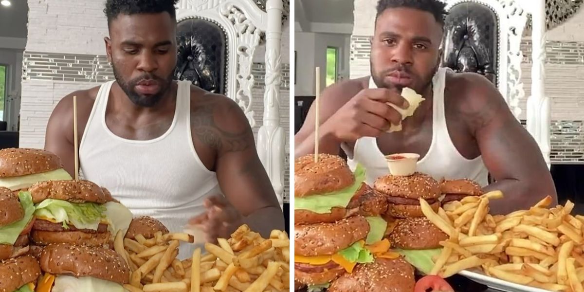 Jason Derulo se come 22 hamburguesas