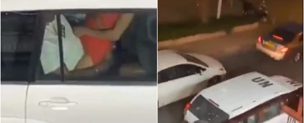 Graban a dos funcionarios de la ONU manteniendo sexo en el coche oficial durante un atasco Graban a dos funcionarios de la ONU manteniendo sexo en el coche oficial durante un atasco