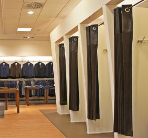 Los probadores de una tienda Los probadores de una tienda