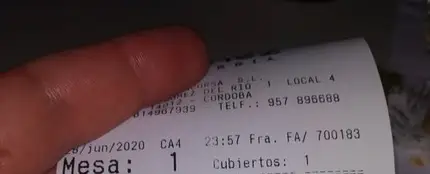 La cuenta de un bar que se ha vuelto viral La cuenta de un bar que se ha vuelto viral