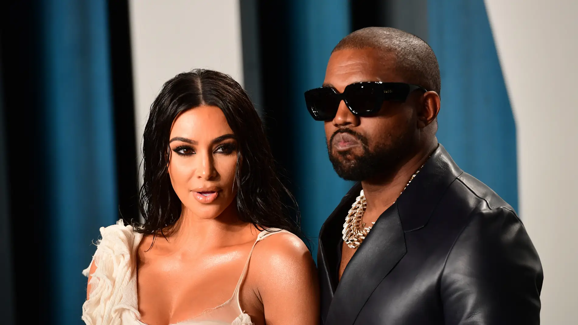 Kim Kardashian y Kanye West title=