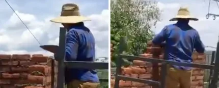 La divertida reacción viral de este albañil al darse cuenta de lo que ha hecho La divertida reacción viral de este albañil al darse cuenta de lo que ha hecho