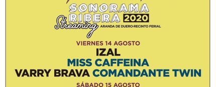 Cartel del Sonorama Ribera 2020