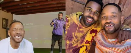 Will Smith posa sin dientes junto a su amigo, el cantante Jason Derulo Will Smith posa sin dientes junto a su amigo, el cantante Jason Derulo