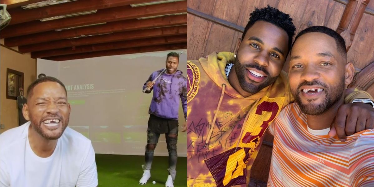 Will Smith posa sin dientes junto a su amigo, el cantante Jason Derulo