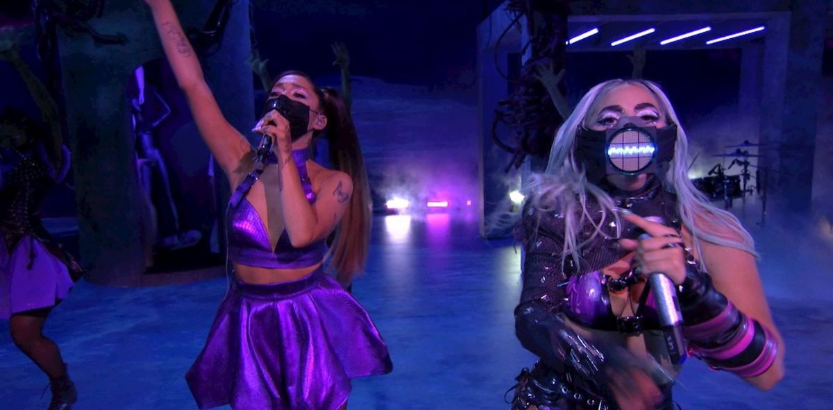 Lady Gaga y Ariana Grande en los MTV VMAs 2020