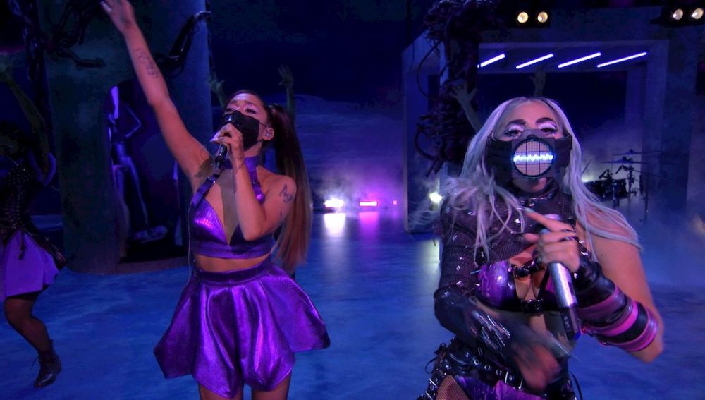 Lady Gaga y Ariana Grande en los MTV VMAs 2020