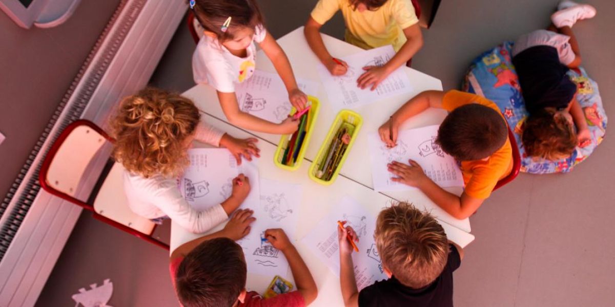 Niños en una actividad extraescolar