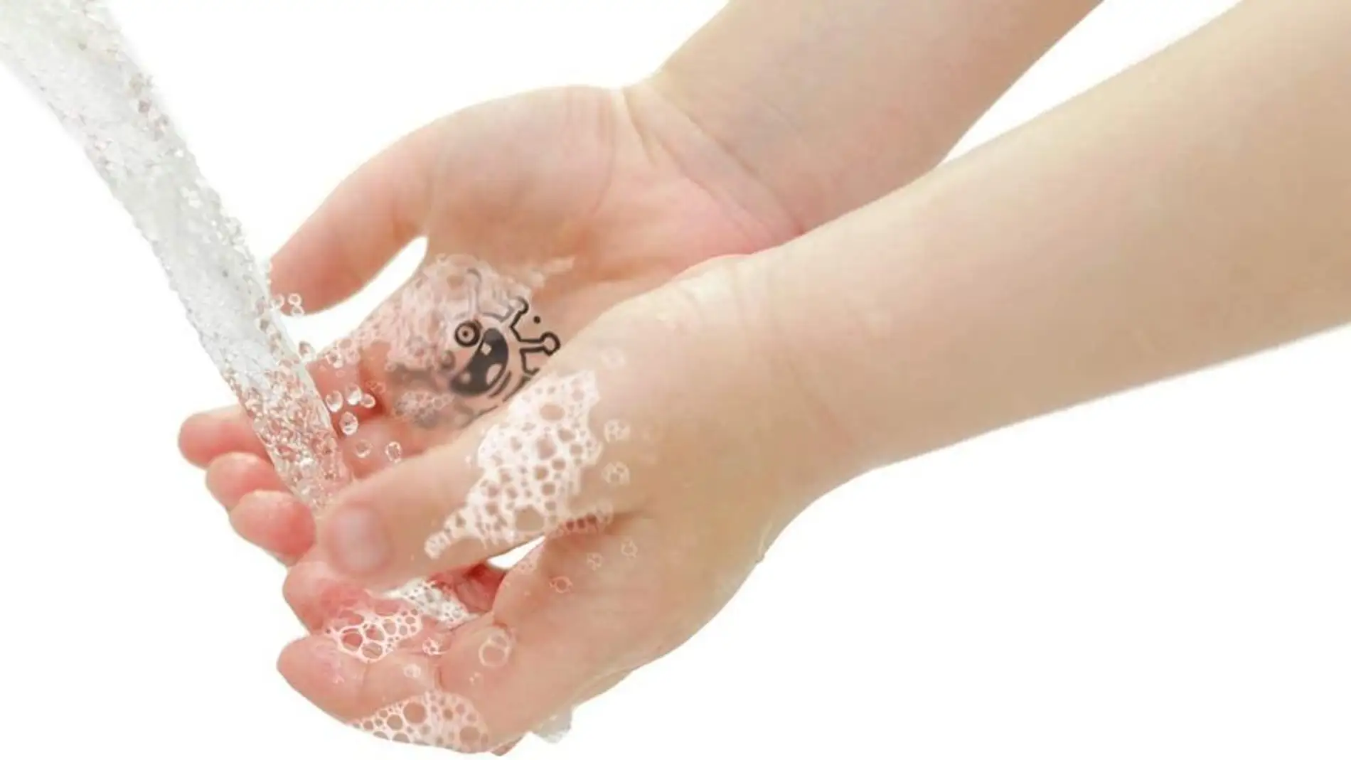 Así es el sello que ayuda a los niños a lavarse las manos title=