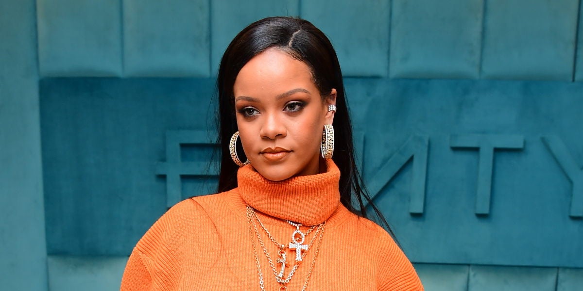 Rihanna durante un evento en Nueva York