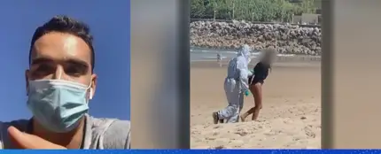 La surfista detenida por saltarse el confinamiento amenaza al joven que la grabó: "Puto feo, te vas a enterar" La surfista detenida por saltarse el confinamiento amenaza al joven que la grabó: "Puto feo, te vas a enterar"