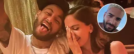 Primera foto de Natalia Barulich y Neymar Primera foto de Natalia Barulich y Neymar