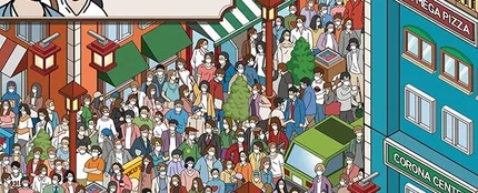 Reto visual: encuentra a dos personas sin mascarilla Reto visual: encuentra a dos personas sin mascarilla