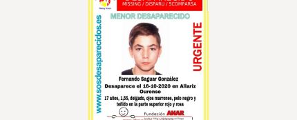 Menor desaparecido en Ourense