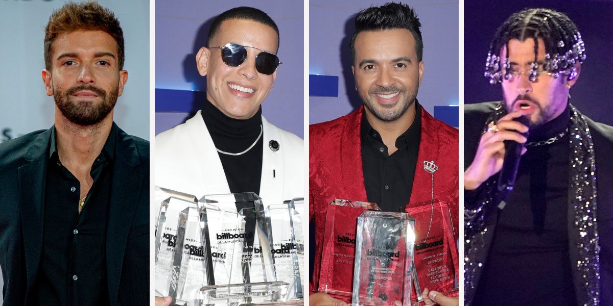 Pablo Alborán, Daddy Yankee, Luis Fonsi y Bad Bunny en los Latin Billboard 2020