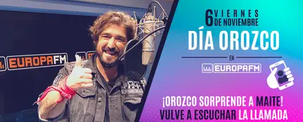 Orozco sorprende a Maite en el Día Orozco Europa FM Orozco sorprende a Maite en el Día Orozco Europa FM