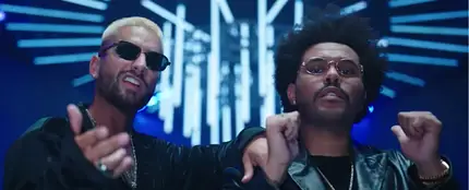 Maluma y The Weeknd en el vídeo de 'Hawái Remix' Maluma y The Weeknd en el vídeo de 'Hawái Remix'