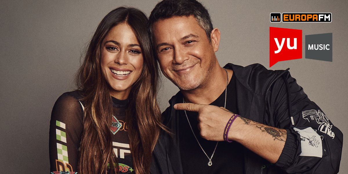 Alejandro Sanz y Tini visitan 'yu Music'