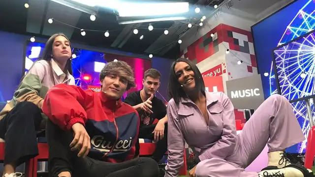 Delaporte y Bnet con Carlos Marco y Lorena Castell en 'yuMusic'