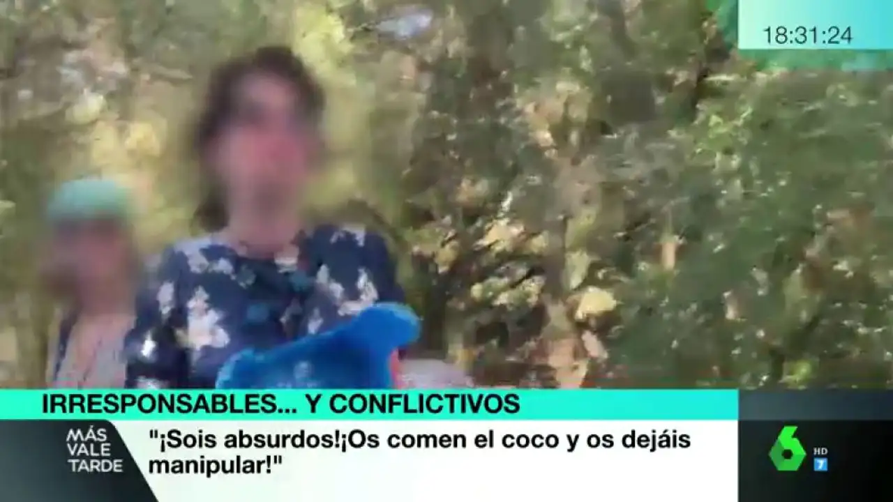Más Vale Tarde (09-11-20) Agreden a un reportero de laSexta durante una reunión de negacionistas en Sevilla: "¿No habéis visto que tiene pluma?" Más Vale Tarde (09-11-20) Agreden a un reportero de laSexta durante una reunión de negacionistas en Sevilla: "¿No habéis visto que tiene pluma?"