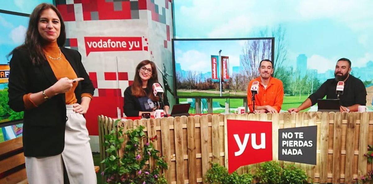 María Peláe visita el plató de 'yu, no te pierdas nada'