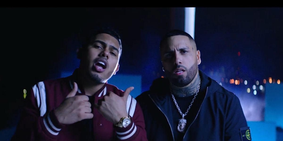 Myke Towers y Nicky Jam en el videoclip de 'Polvo'