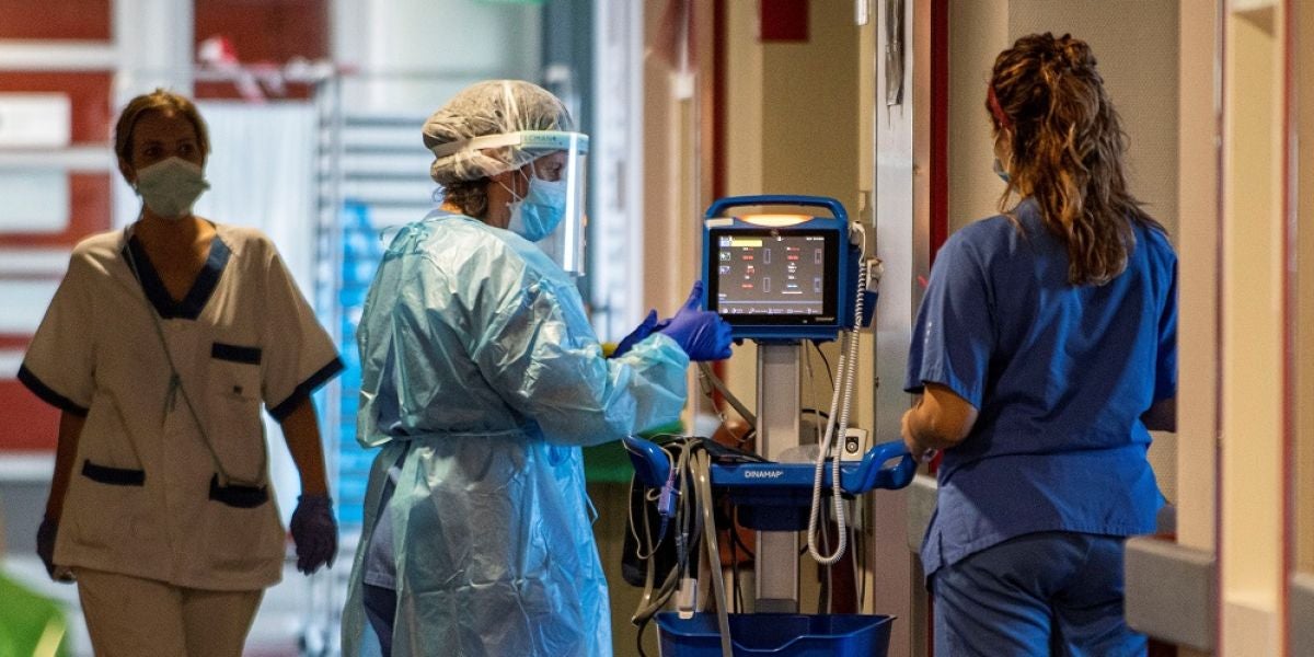 Planta reservada para enfermos covid en el hospital Son Espases de Palma de Mallorca