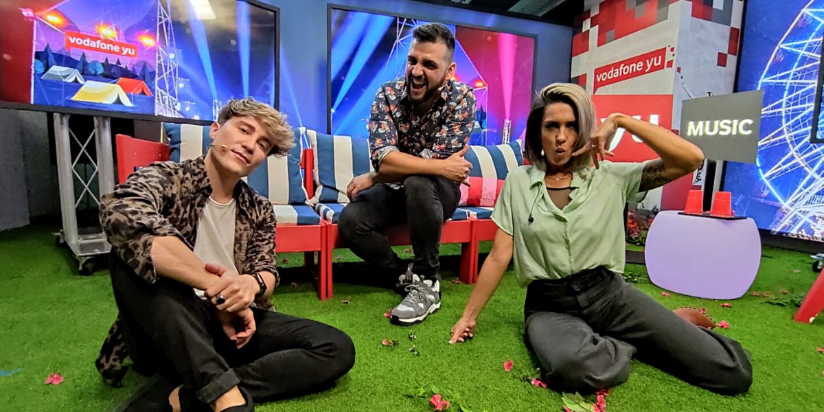 Carlos Marco, Fran Perea y Lorena Castell en 'yu Music'