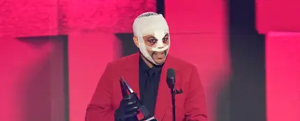 The Weeknd durante los Amercian Music Awards 2020 The Weeknd durante los Amercian Music Awards 2020