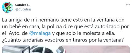 El tuit viral del altavoz que han puesto en Málaga con villancicos