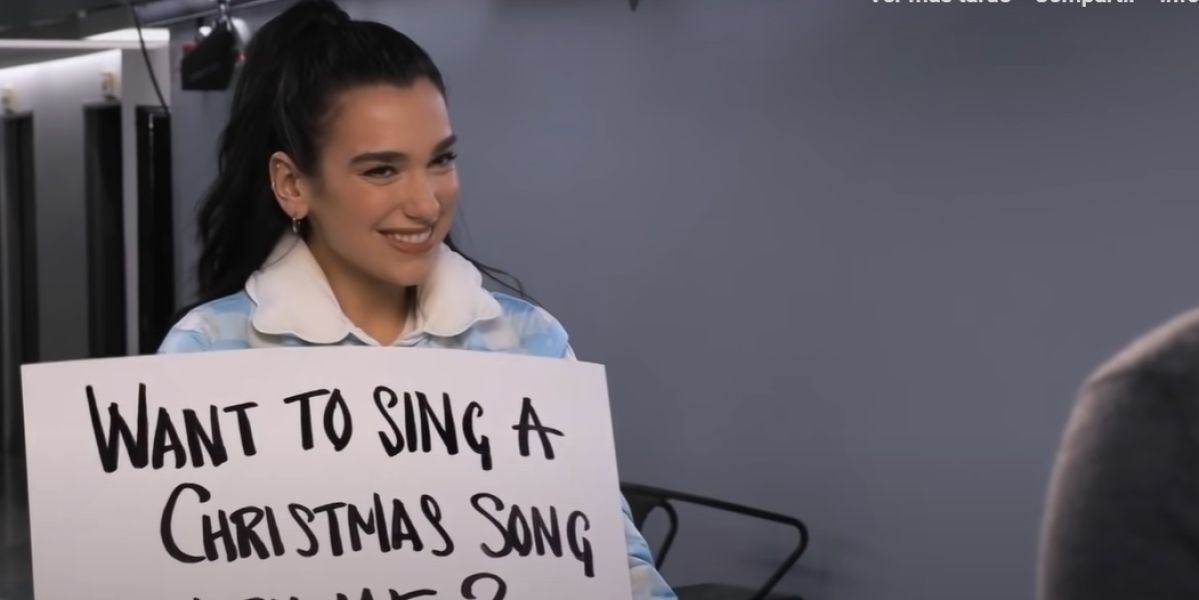 Dua Lipa en el programa americano The Tonight Show