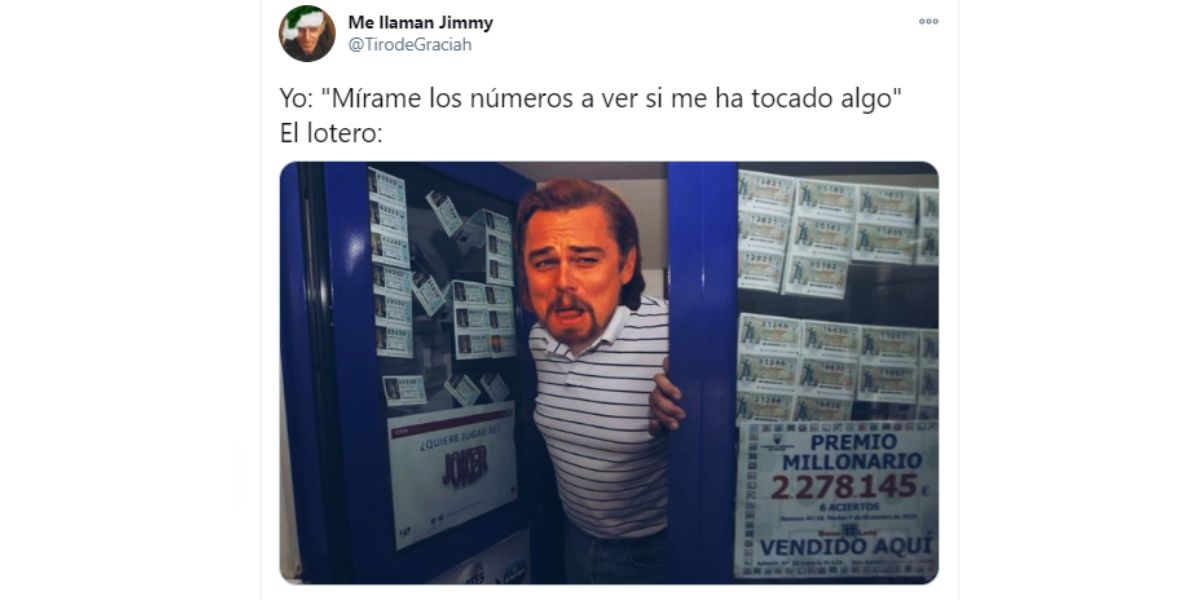 Meme de la lotería de Navidad