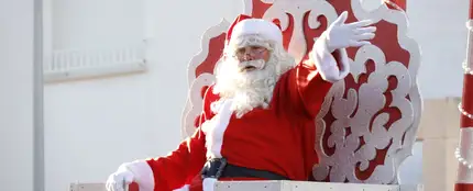 Papá Noel, durante una visita en Rota Papá Noel, durante una visita en Rota