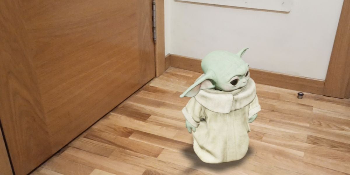 Baby Yoda en realidad aumentada
