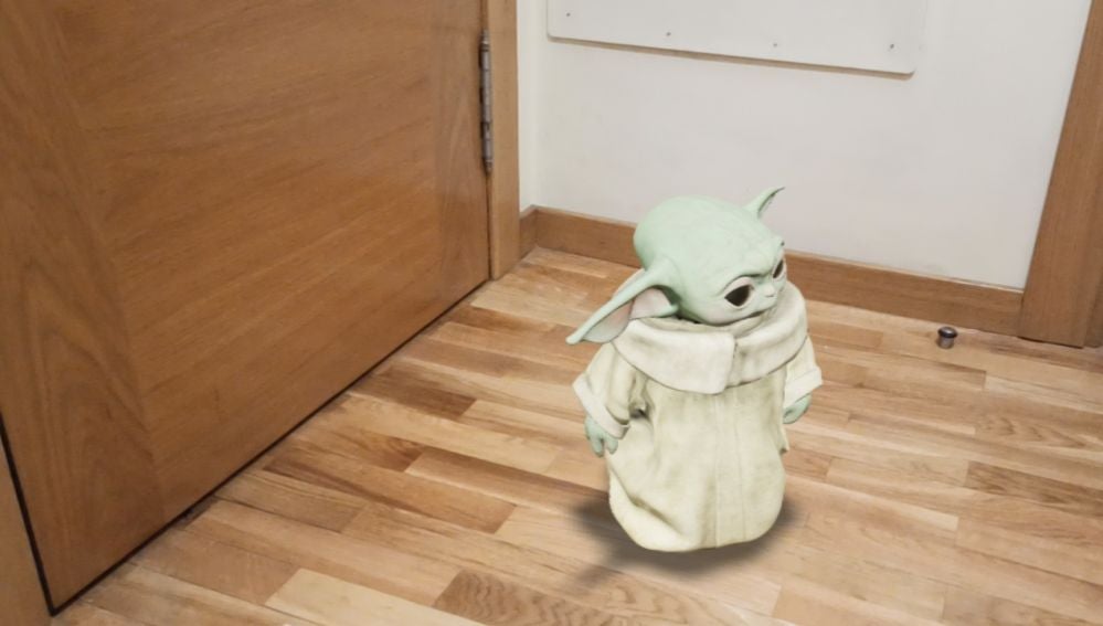 Baby Yoda en realidad aumentada