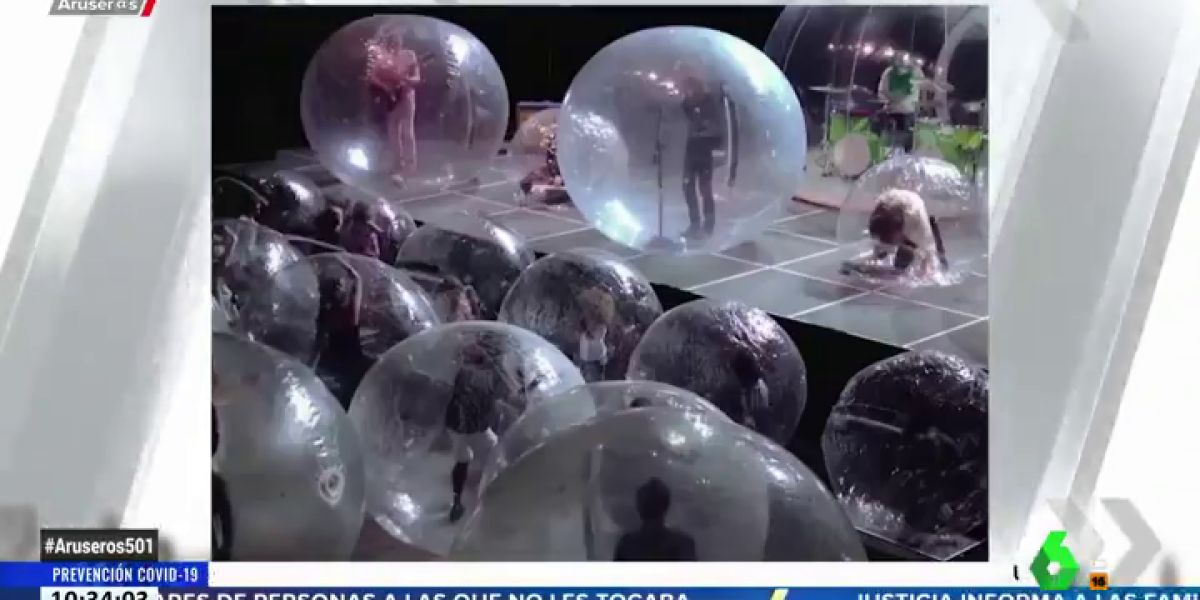 Concierto entre burbujas: la propuesta de 'The Flaming Lips' para la vuelta a los escenarios en la pandemia