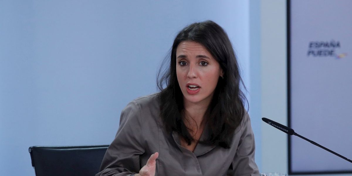 La ministra de Igualdad, Irene Montero