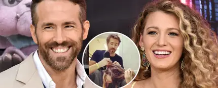 Ryan Reynolds le tiñe el pelo a Blake Lively Ryan Reynolds le tiñe el pelo a Blake Lively