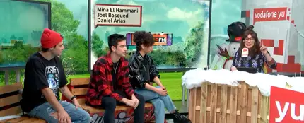 Mina El Hammani, Daniel Arias y Joel Bosqued en yu Mina El Hammani, Daniel Arias y Joel Bosqued en yu