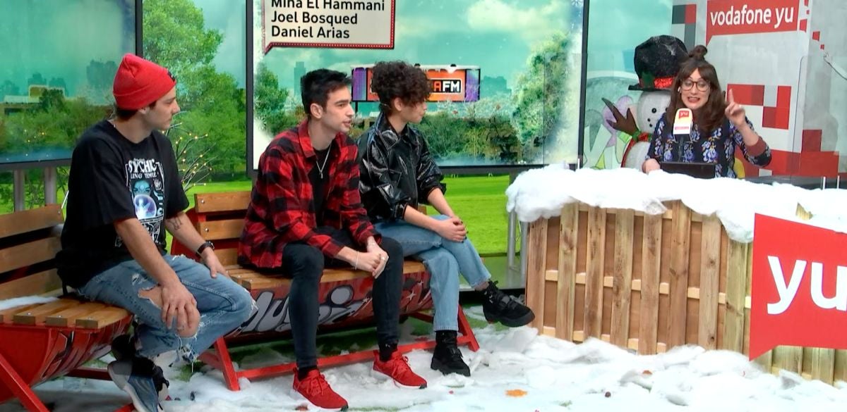 Mina El Hammani, Daniel Arias y Joel Bosqued en yu