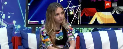 Ana Mena en 'yu Music'. Ana Mena en 'yu Music'.